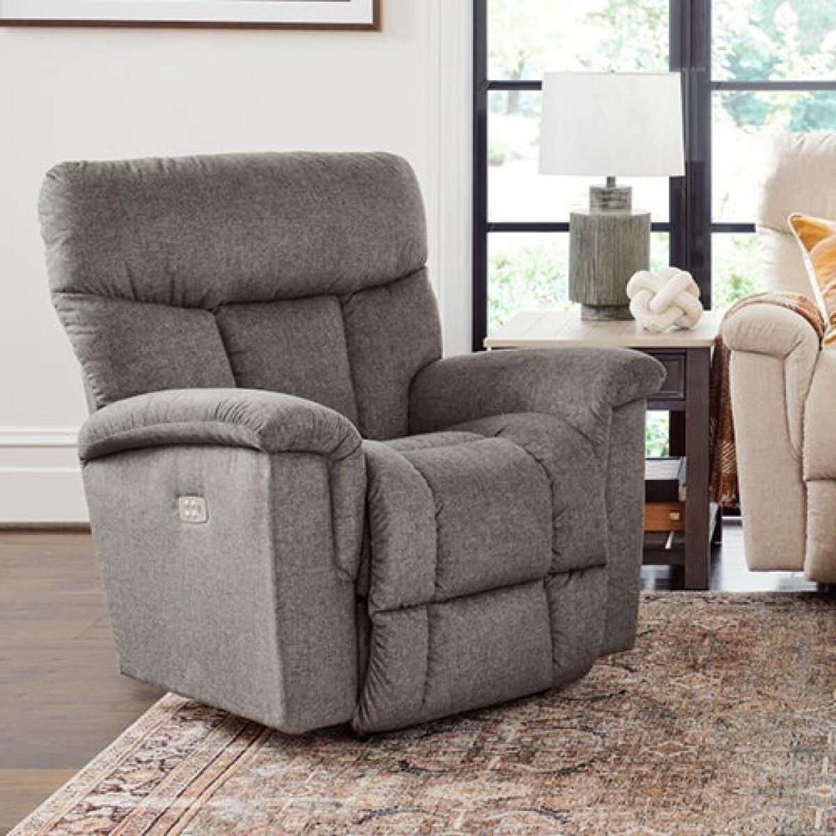 Mateo Power Rocking Recliner w/ Head Rest & Lumbar Recliners Customizable 4