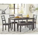 Bridson Dining Table and Chairs with Bench (Set of 6) Dining Tables Ashley Furniture 12
