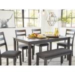 Bridson Dining Table and Chairs with Bench (Set of 6) Dining Tables Ashley Furniture 15