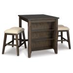 Rokane Counter Height Dining Table and Bar Stools (Set of 3) Dining Tables Ashley Furniture 20