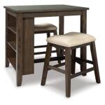 Rokane Counter Height Dining Table and Bar Stools (Set of 3) Dining Tables Ashley Furniture 15