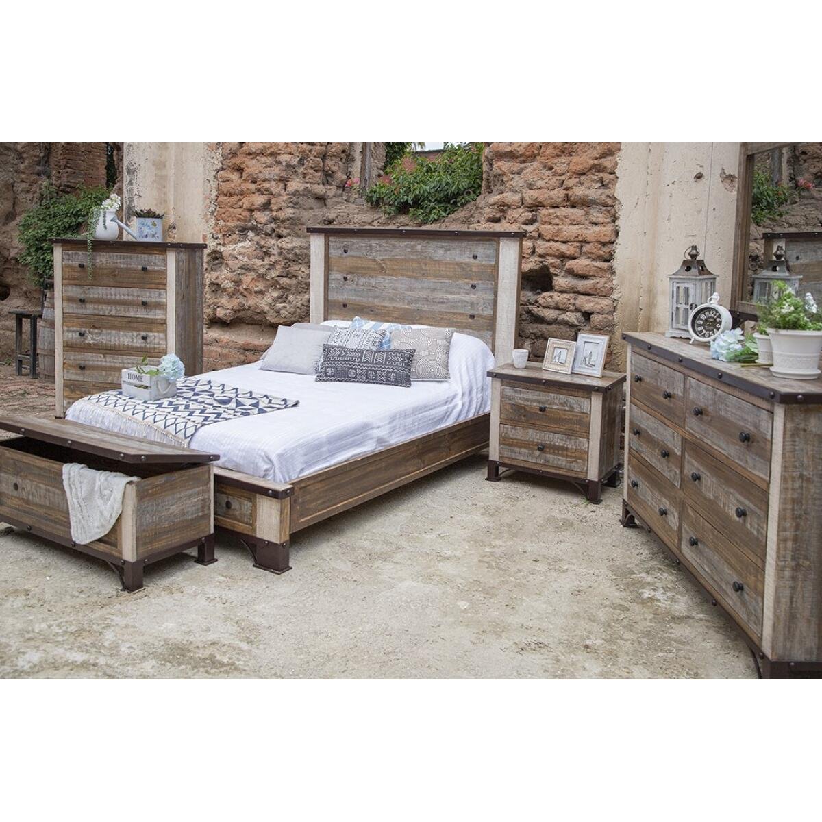 Antique Collection 2 Drawer Nightstand Nightstands International Furniture Direct 5