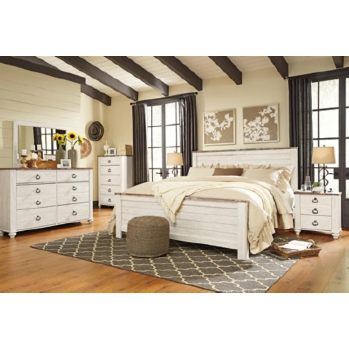 Willowton King Panel Bed Beds Ashley Furniture 6