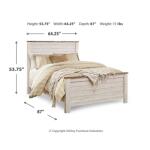 Willowton Queen Panel Bed Beds Ashley Furniture 11