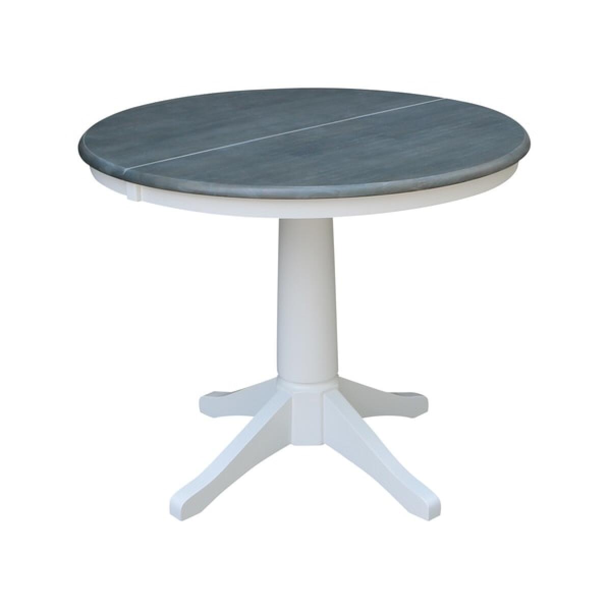 Dining Table Heather Gray/White Dining Tables John Thomas Furniture 4