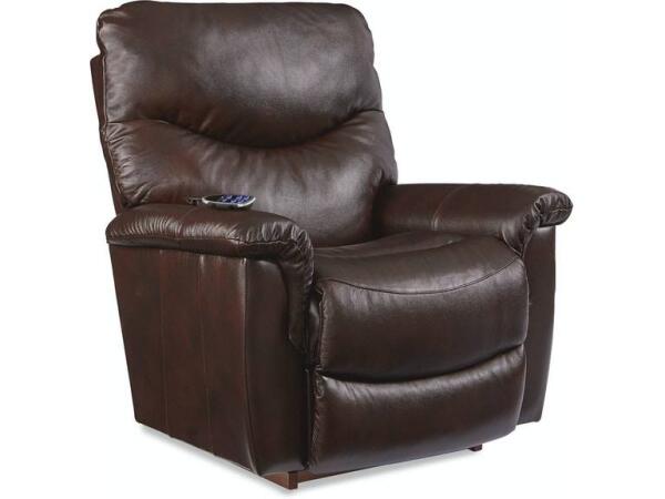 James Power Rocking Recliner w/ Head Rest & Lumbar Recliners La-Z-Boy