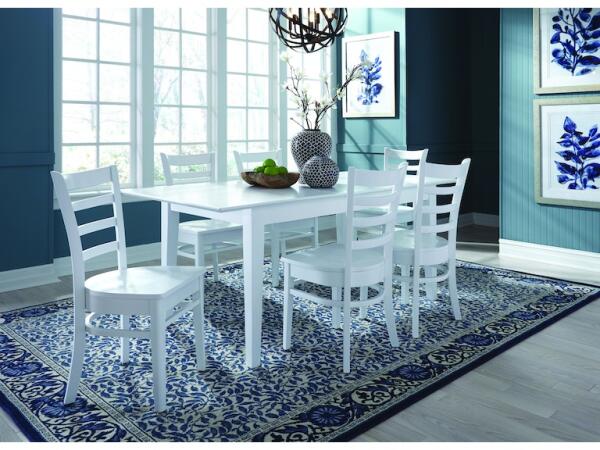 Extension Table Pure White Dining Tables John Thomas Furniture 6