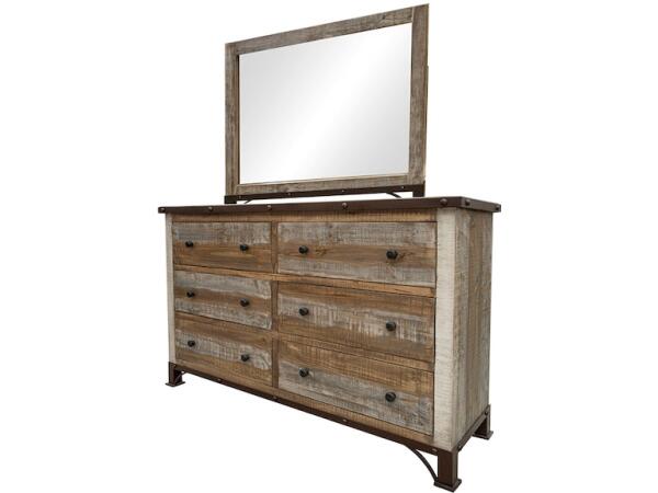 Antique Collection/Antique 6 Drawer Dresser Dressers International Furniture Direct 7