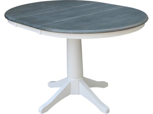 Dining Table Heather Gray/White Dining Tables John Thomas Furniture 6