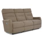 Lennon Power Wall Reclining Sofa w/ Headrest & Lumbar Sofas Customizable 9