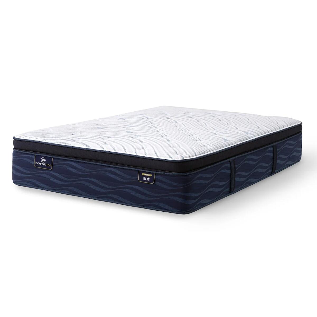 Serta iComfortECO Q20GL Plush Pillow Top Mattress Low Profile Set California King Serta 3 Serta iComfortECO Q20GL Plush Pillow Top Mattress Low Profile Set California King Serta 3