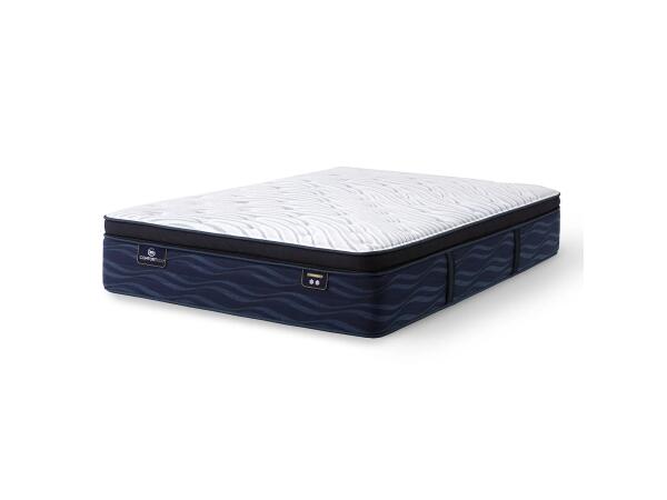 Serta iComfortECO Q20GL Plush Pillow Top Mattress Low Profile Set California King Serta