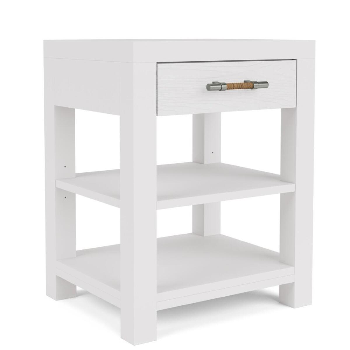 Rosalie 1-Drawer Nightstand-White - Image 5