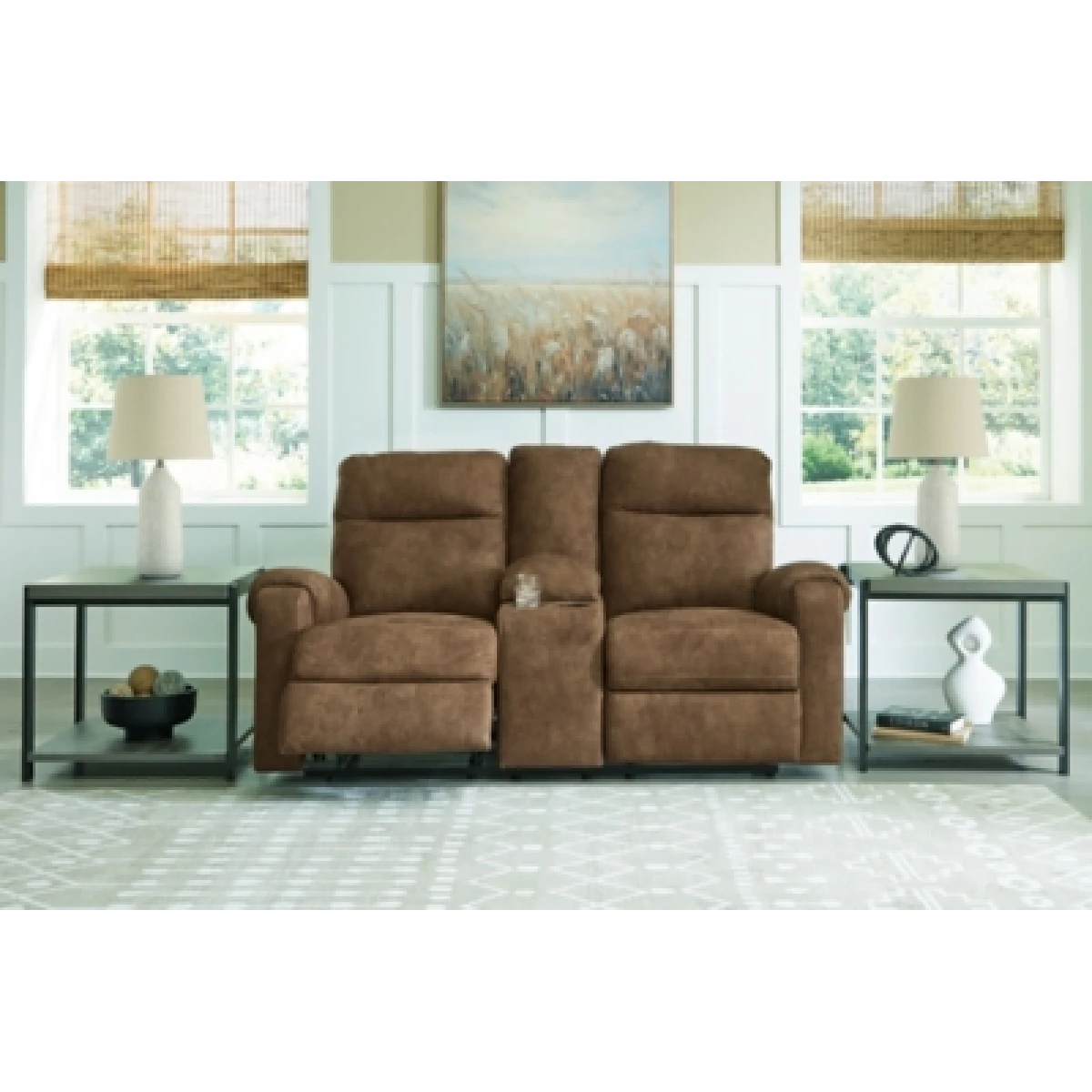 Edenwold Reclining Loveseat with Console Loveseats Ashley Furniture 10