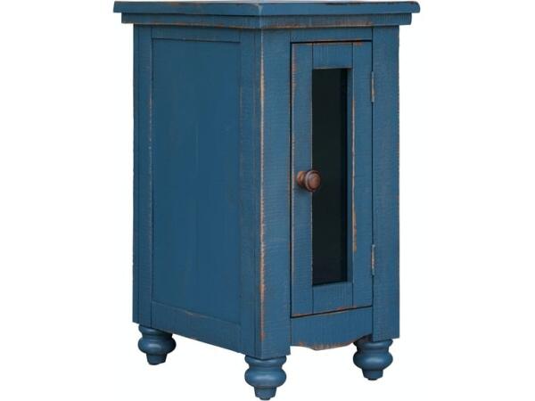 Aruba Dark Blue Chair Side Table Chairside Tables International Furniture Direct 6