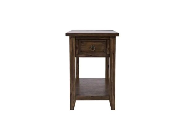 Bakersfield Power Chairside Table Chairside Tables Brown