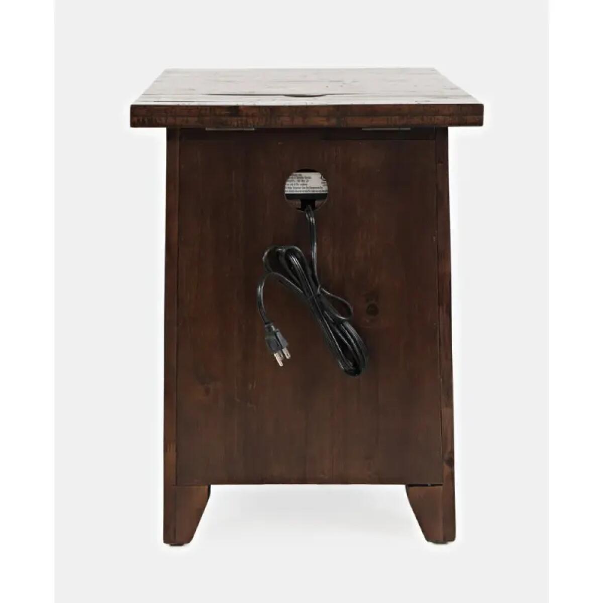 Painted Canyon Power Chairside Table Chairside Tables Brown 8