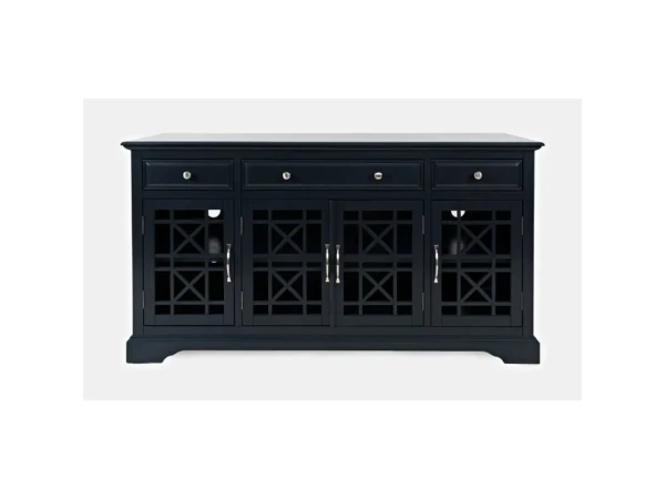 Craftsman 60″ Media Console Entertainment Stands Blue