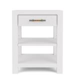 Rosalie 1-Drawer Nightstand-White