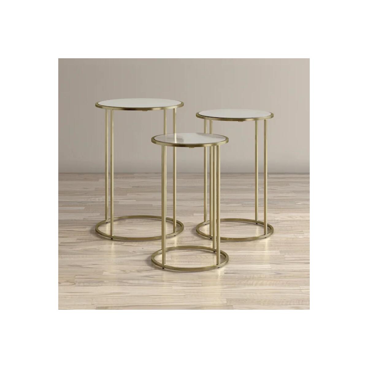 Global Archive Riviera Nesting Table – set of 3 End tables Jofran 4