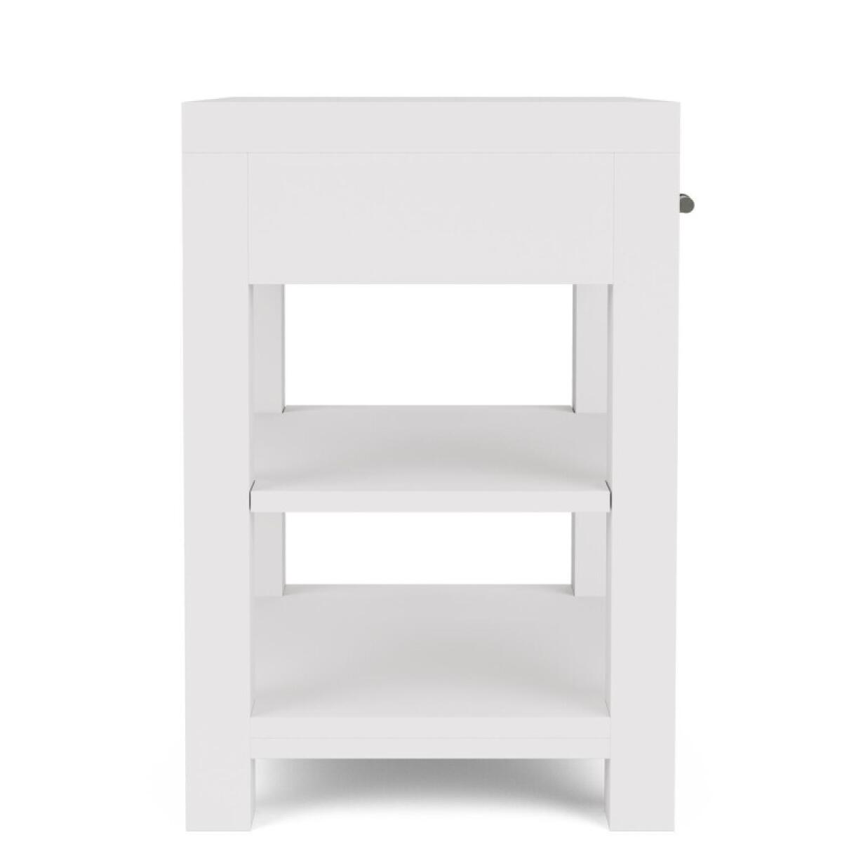 Rosalie 1-Drawer Nightstand-White - Image 3