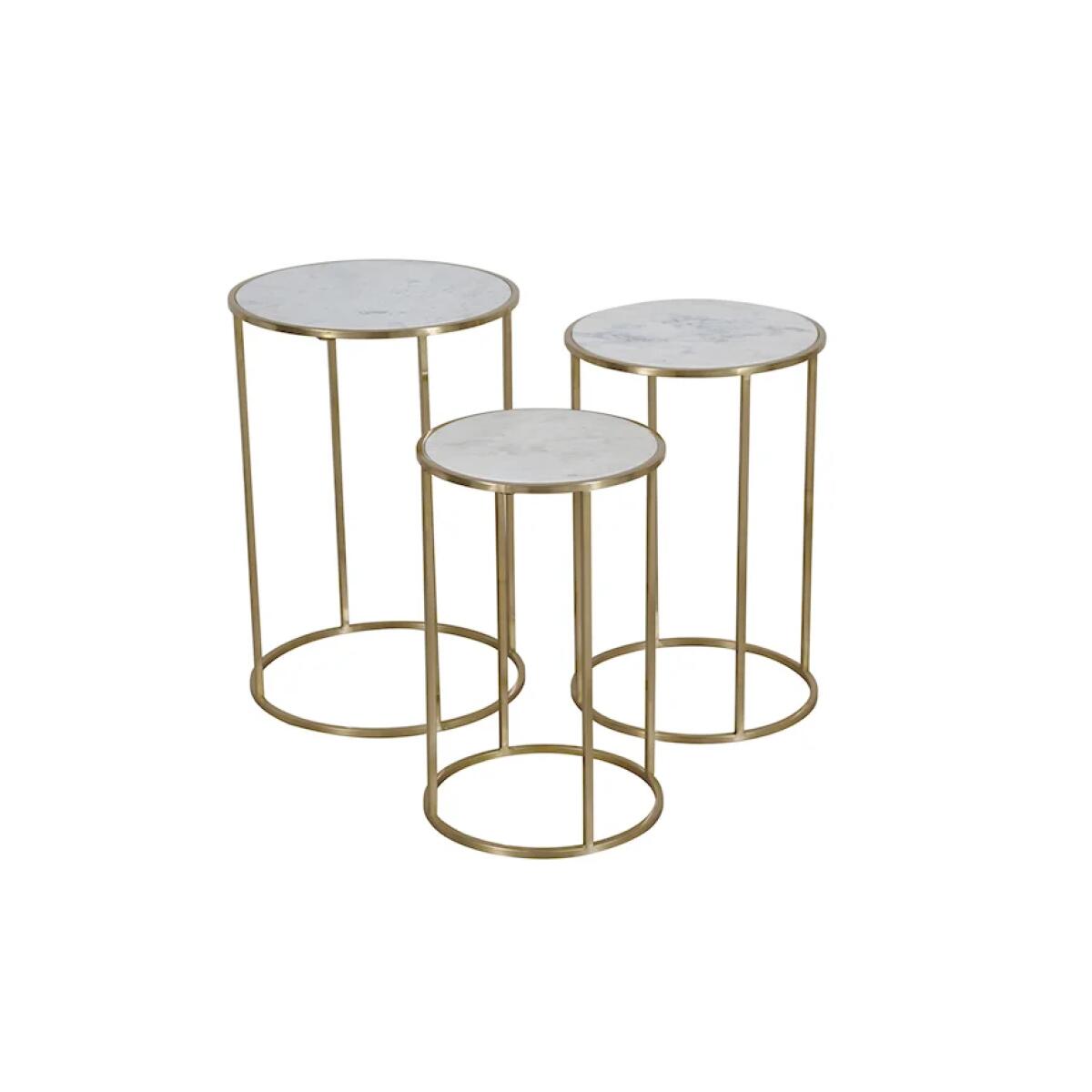 Global Archive Riviera Nesting Table – set of 3 End tables Jofran 5