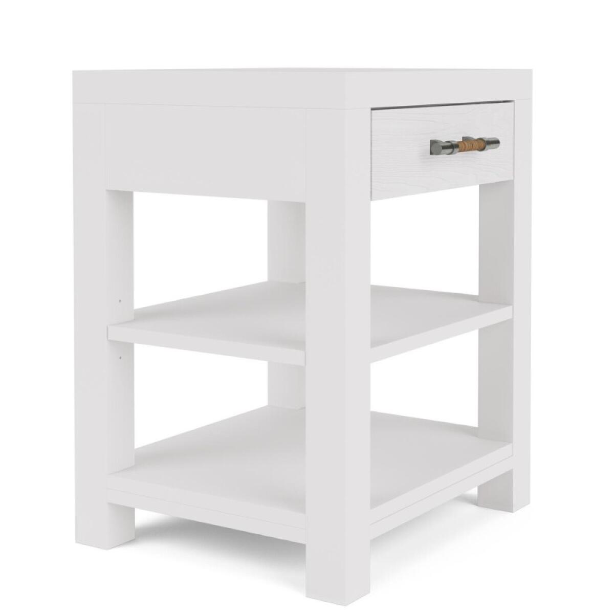 Rosalie 1-Drawer Nightstand-White - Image 6