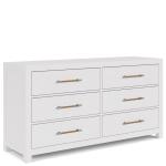 Rosalie 66" 6-Drawer Dresser-Wht - Image 5