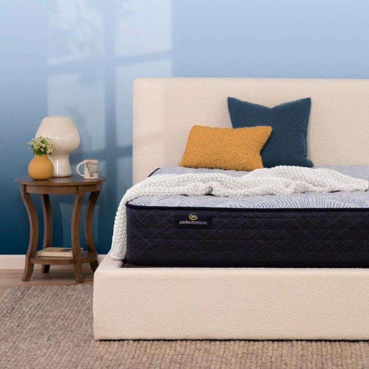 Perfect Sleeper Blue Lagoon Nights 12″ Wrapped Coil Firm Tight Top Mattress California King Back Sleeper 4