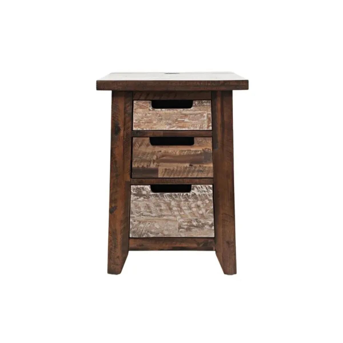 Painted Canyon Power Chairside Table Chairside Tables Brown 4