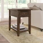 Bakersfield Power Chairside Table Chairside Tables Brown 18