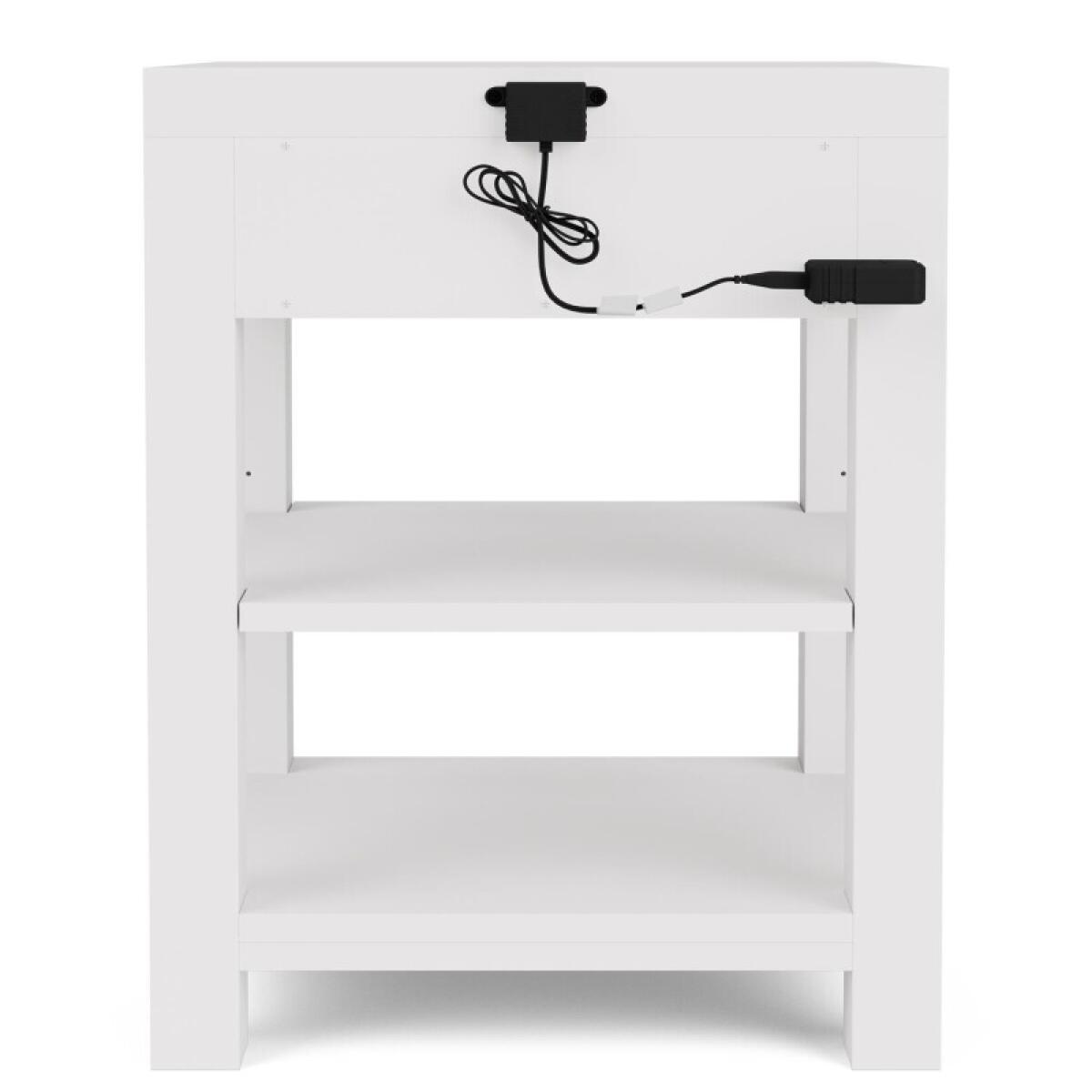 Rosalie 1-Drawer Nightstand-White - Image 4