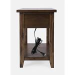 Bakersfield Power Chairside Table Chairside Tables Brown 23