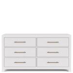 Rosalie 66" 6-Drawer Dresser-Wht