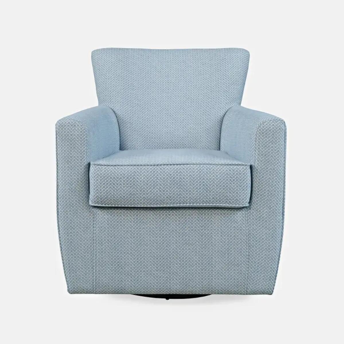 Harper Swivel Accent Chair Chairs Blue 4
