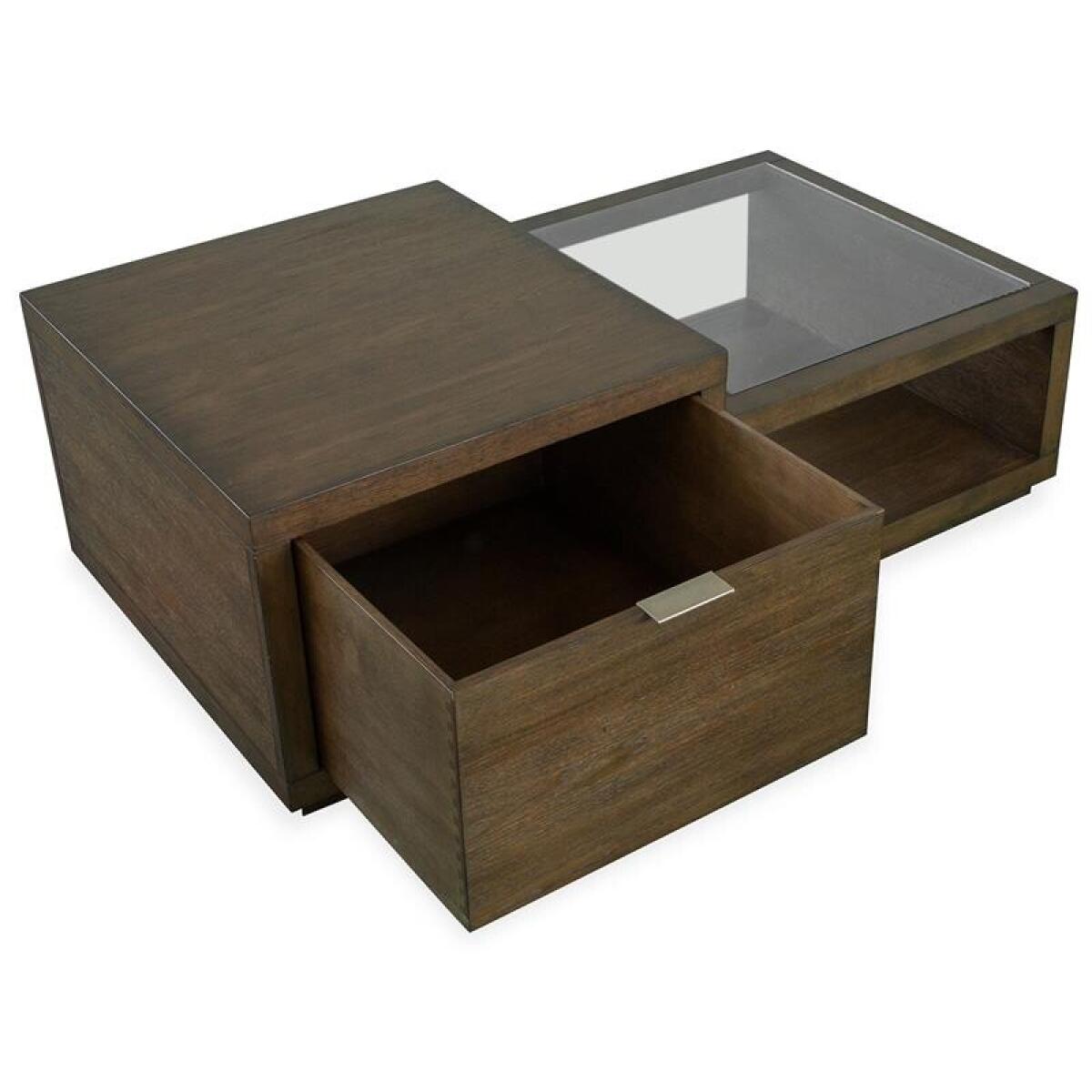 Merrick Rectangular Cocktail Table w/Casters Cocktail & Coffee Tables Brown 7