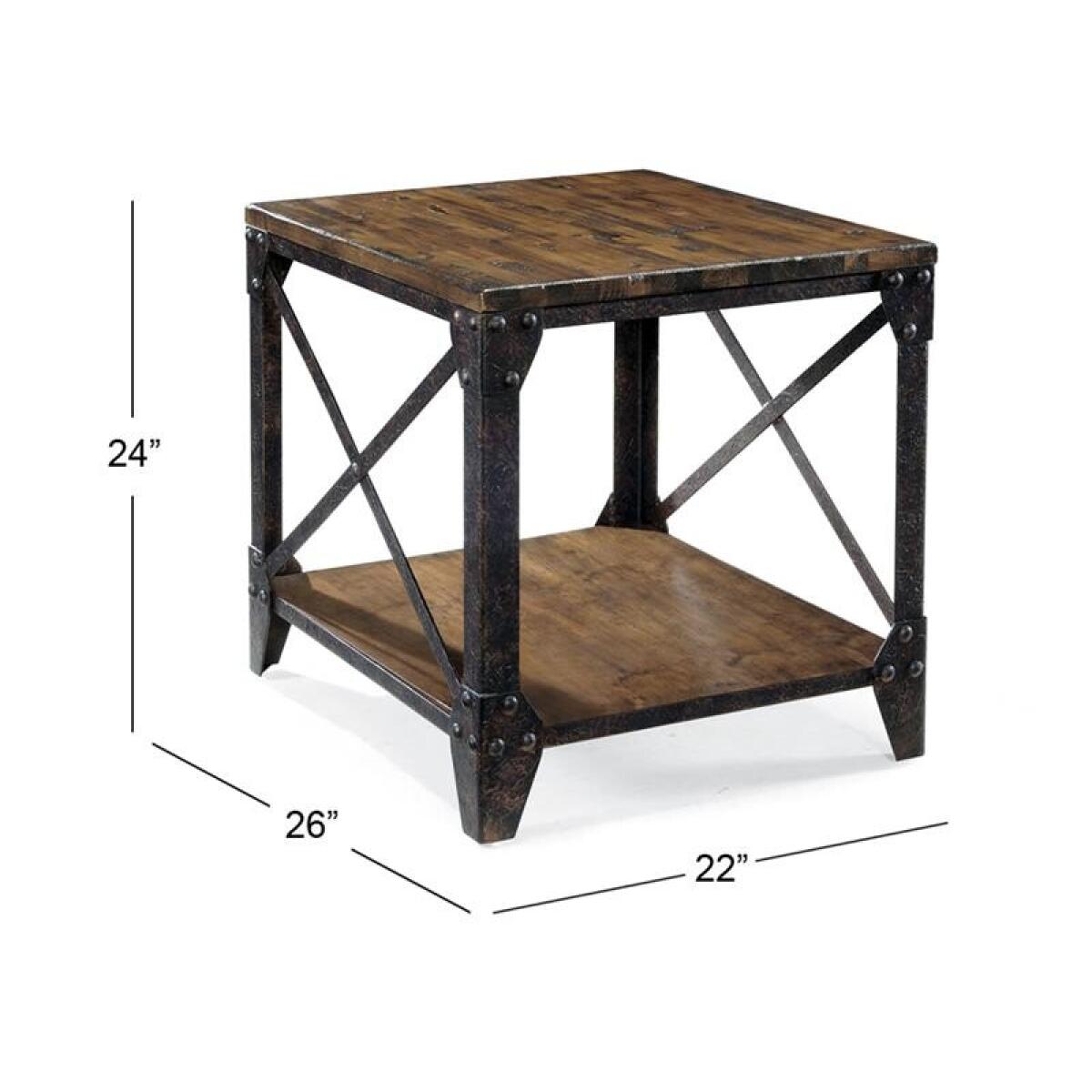 Pinebrook T1755-03 Rectangular End Table - Image 3