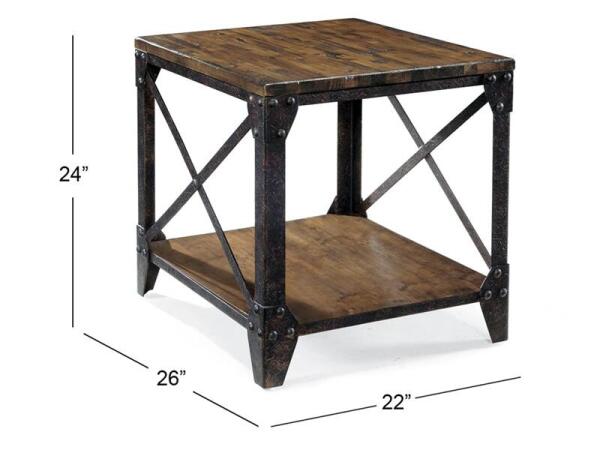 Pinebrook T1755-03 Rectangular End Table - Image 3