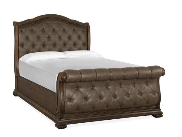 Durango Complete Queen Upholstered Sleigh Bed - Image 4