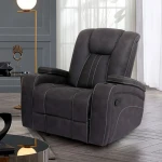 Amirah Glider Loveseat Loveseats Black