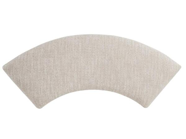 Paxton Place Curved Bench w/Upholstered Seat Chairs & Benches Brown 14