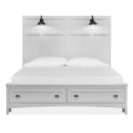 Heron B4400-69B Complete King Lamp Panel Storage Bed - Image 5