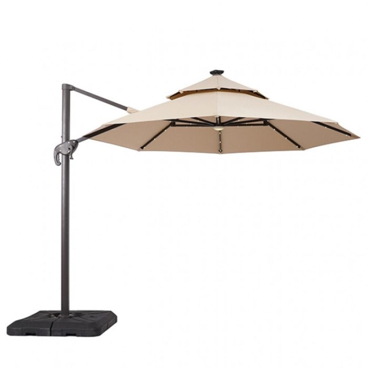 026565105d3df2a2f87d04e26ba1b14f Nuti 10 Ft Round Umbrella w/ LED Light + 37" Large Base - Image 1