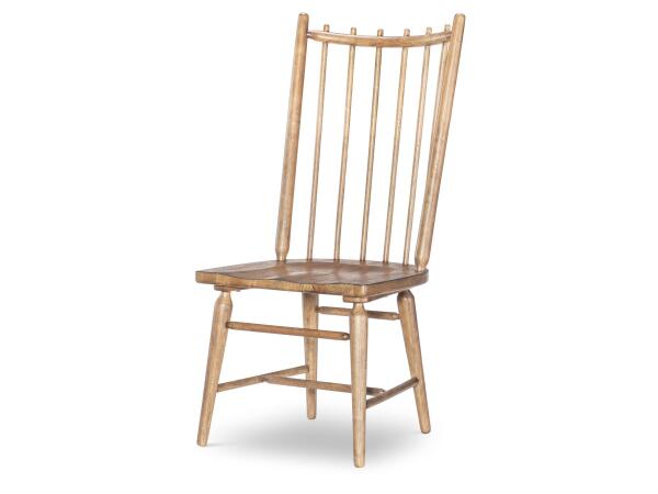 Spindle Back Side Chair Chairs & Benches Barnwood Oak