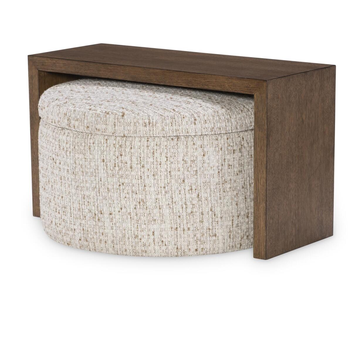 LU310 Solana Positano Clay Biscotti (Direct Container Only) UP Storage Ottoman Mohave - Image 4