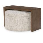LU310 Solana Positano Clay Biscotti (Direct Container Only) UP Storage Ottoman Mohave - Image 4