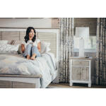 Islamorada 1-drawer / 2-door Electrified Coastal Nightstand - Image 18