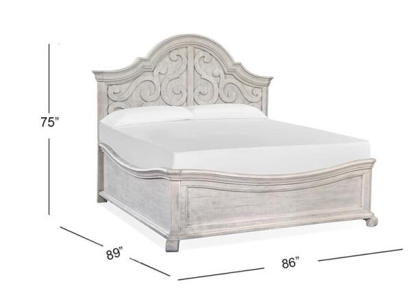 Bronwyn Complete King Shaped Panel Bed - Image 4