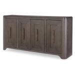 Credenza With Wood Top Dining Storage Brown 9