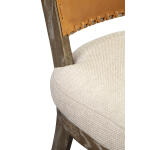 Lina Leather And Linen Chair Chairs Chairs 11